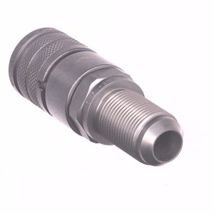 Flat Faced Female Coupler, 1/2" body, 1-1/16" JIC thread